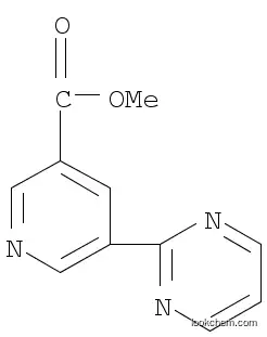 Molecular Structure of 1237518-65-8 (methyl 5-(pyrimidin-2-yl)pyridine-3-carboxylate)